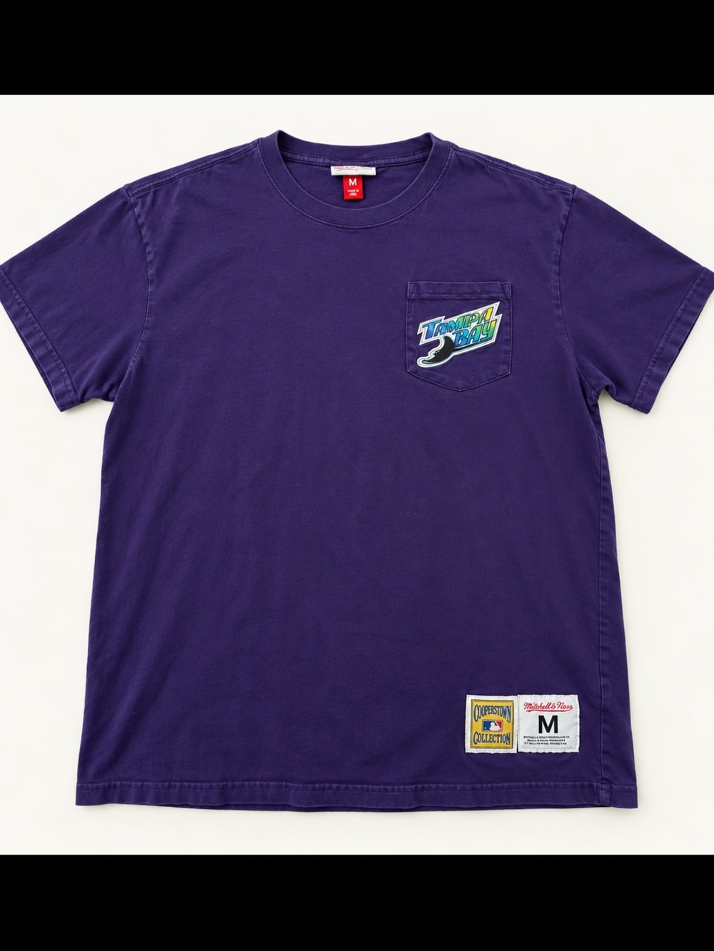 Vintage Tampa Bay Rays Purple Logo Tee - Mitchell & Ness